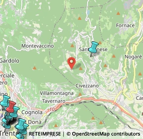 Mappa Frazione Magnago, 38045 Civezzano TN, Italia (4.3685)