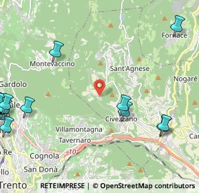 Mappa Frazione Magnago, 38045 Civezzano TN, Italia (3.449)
