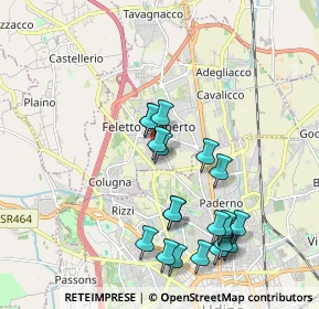 Mappa Via Dolomiti, 33010 Feletto Umberto UD, Italia (1.9675)