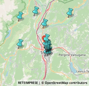 Mappa Via 25 Aprile, 38121 Trento TN, Italia (5.30143)