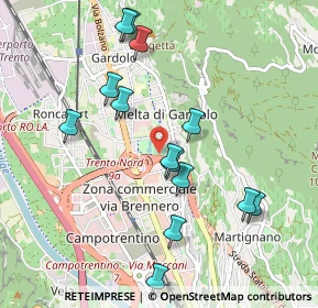 Mappa Via 25 Aprile, 38121 Trento TN, Italia (0.98357)