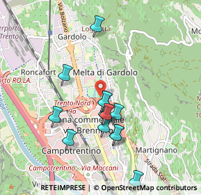 Mappa Via 25 Aprile, 38121 Trento TN, Italia (0.85154)