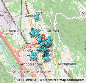 Mappa Via 25 Aprile, 38121 Trento TN, Italia (0.571)
