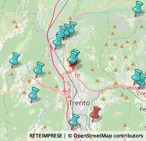 Mappa Via 25 Aprile, 38121 Trento TN, Italia (4.922)