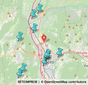 Mappa Via 25 Aprile, 38121 Trento TN, Italia (4.38)