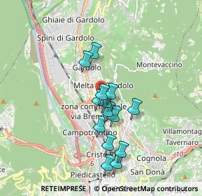 Mappa Via 25 Aprile, 38121 Trento TN, Italia (1.43857)