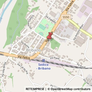 Mappa Via Feltre, 167, 32036 Sedico, Belluno (Veneto)