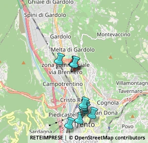 Mappa Via Giuseppe Gilli, 38121 Trento TN, Italia (1.78364)