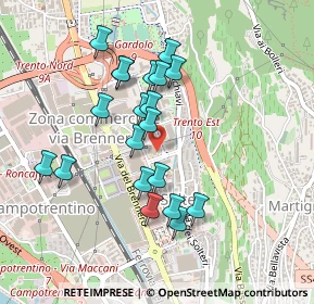 Mappa Via Giuseppe Gilli, 38121 Trento TN, Italia (0.4075)