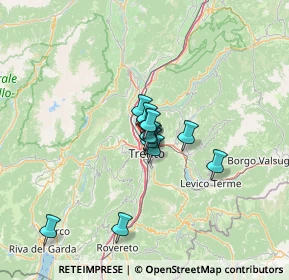 Mappa Via Giuseppe Gilli, 38121 Trento TN, Italia (8.13583)