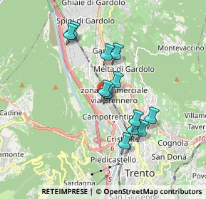 Mappa Sede am. e negozio:, 38121 Trento TN, Italia (1.48917)