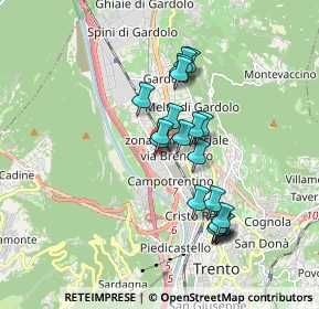 Mappa Sede am. e negozio:, 38121 Trento TN, Italia (1.515)