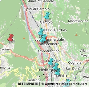 Mappa Sede am. e negozio:, 38121 Trento TN, Italia (2.39091)