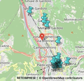 Mappa Sede am. e negozio:, 38121 Trento TN, Italia (2.4665)