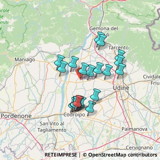 Mappa 33030 Coseano UD, Italia (11.7725)