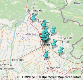 Mappa Piazza Giuseppe Garibaldi, 33010 Colugna UD, Italia (7.07077)