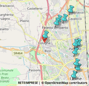 Mappa Piazza Giuseppe Garibaldi, 33010 Colugna UD, Italia (2.60364)