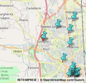 Mappa Piazza Giuseppe Garibaldi, 33010 Colugna UD, Italia (3.2925)