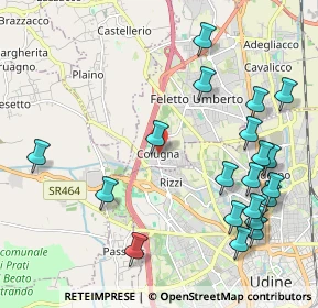 Mappa Tavagnacco, 33010 Colugna UD, Italia (2.4665)