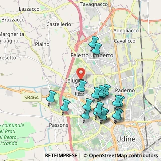 Mappa Via Chiavris, 33100 Tavagnacco UD, Italia (2.0305)