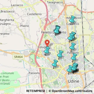 Mappa Via Chiavris, 33100 Tavagnacco UD, Italia (2.352)