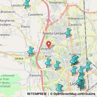 Mappa Via Chiavris, 33100 Tavagnacco UD, Italia (3.31611)