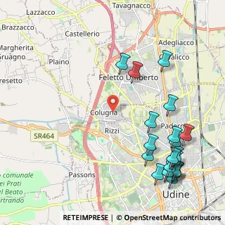 Mappa Via Chiavris, 33100 Tavagnacco UD, Italia (2.726)