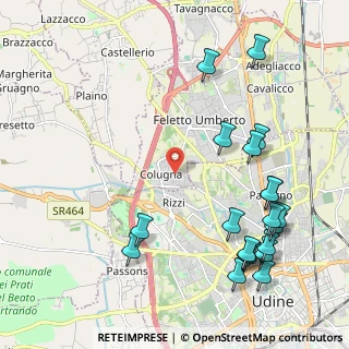 Mappa Via Chiavris, 33100 Tavagnacco UD, Italia (2.5895)
