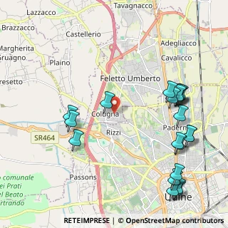 Mappa Via Chiavris, 33100 Tavagnacco UD, Italia (2.5965)