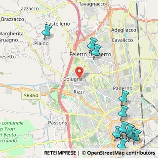 Mappa Via Chiavris, 33100 Tavagnacco UD, Italia (3.34182)