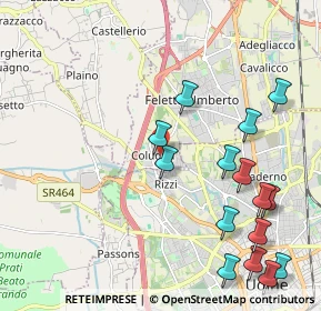 Mappa 33010 Colugna UD, Italia (2.48333)