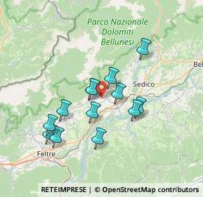 Mappa Via Villa di Pria, 32035 Santa Giustina BL, Italia (6.02769)