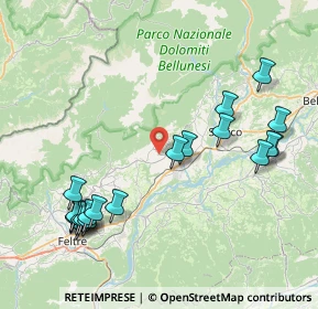 Mappa Via Villa di Pria, 32035 Santa Giustina BL, Italia (9.32)