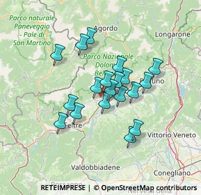 Mappa Via Villa di Pria, 32035 Santa Giustina BL, Italia (10.32368)