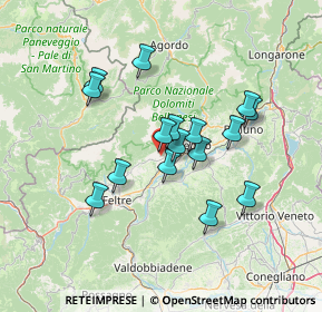 Mappa Via Villa di Pria, 32035 Santa Giustina BL, Italia (11.42188)