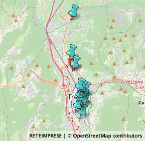 Mappa Via Zambra, 38121 Trento TN, Italia (3.26182)