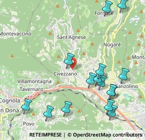 Mappa 38045 Civezzano TN, Italia (2.44733)