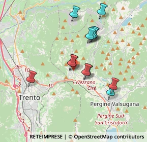 Mappa 38045 Civezzano TN, Italia (3.29)