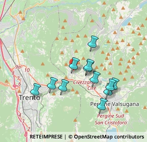 Mappa Via Alcide De Gasperi, 38045 Civezzano TN, Italia (3.23333)