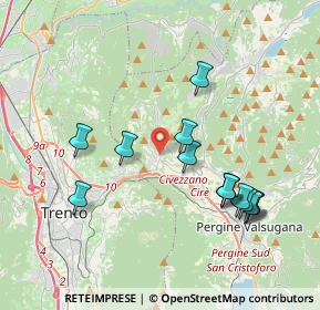 Mappa 38045 Civezzano TN, Italia (3.86786)