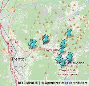 Mappa Via Alcide De Gasperi, 38045 Civezzano TN, Italia (3.30182)