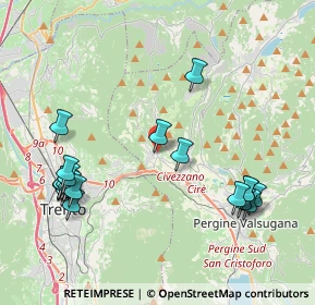 Mappa 38045 Civezzano TN, Italia (4.6505)