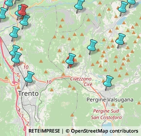 Mappa Via Alcide De Gasperi, 38045 Civezzano TN, Italia (6.734)