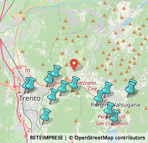 Mappa 38045 Civezzano TN, Italia (4.72143)