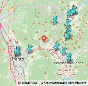 Mappa 38045 Civezzano TN, Italia (4.74813)