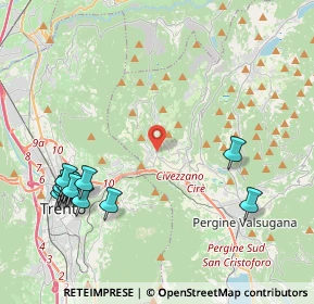 Mappa 38045 Civezzano TN, Italia (5.03583)