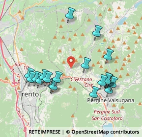 Mappa Via Alcide De Gasperi, 38045 Civezzano TN, Italia (4.019)