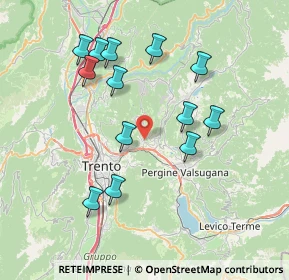 Mappa 38045 Civezzano TN, Italia (7.33846)
