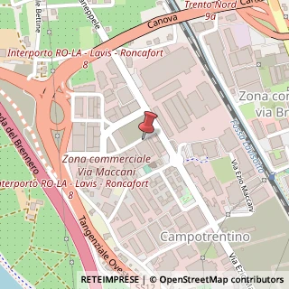 Mappa Via del Commercio, 3e, 38121 Trento, Trento (Trentino-Alto Adige)