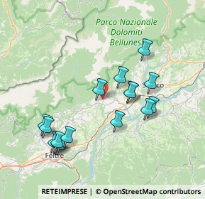 Mappa Via Morzanch, 32035 Santa Giustina BL, Italia (7.52438)